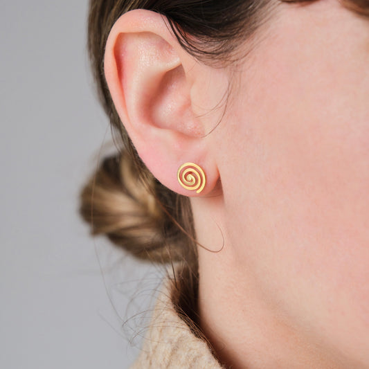 Spiral Stud Earrings