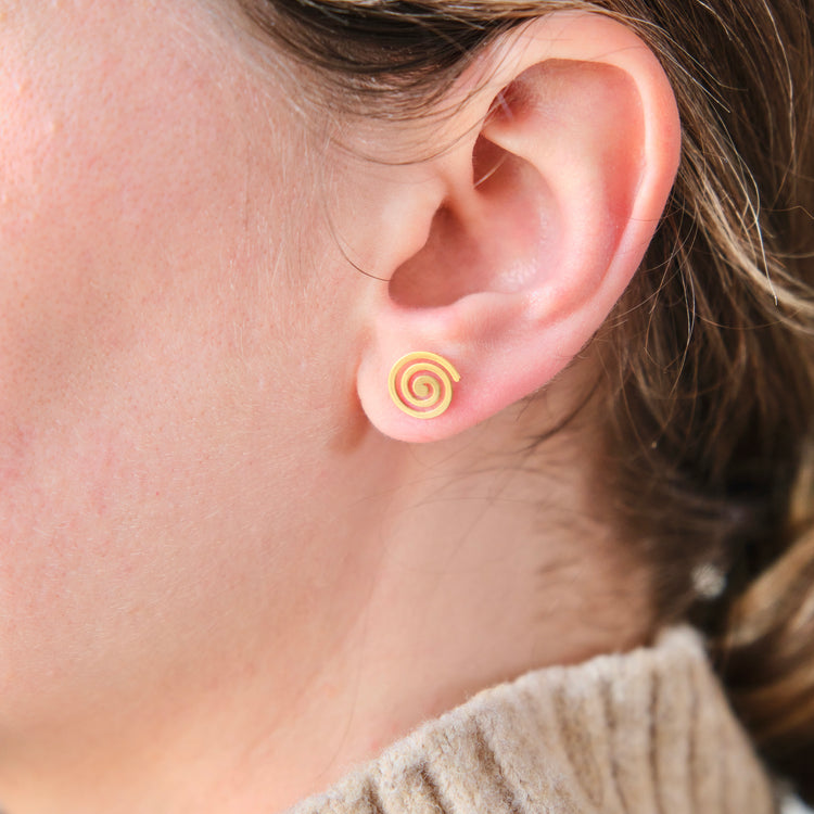 Spiral Stud Earrings