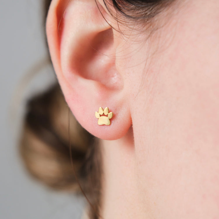 Paw Stud Earrings