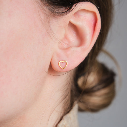 Heart Stud Earrings