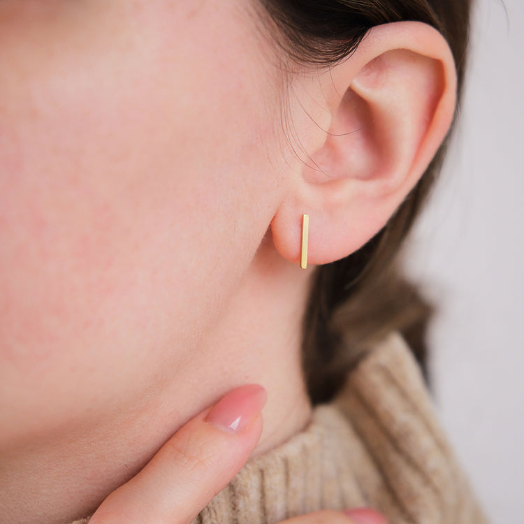 Line Stud Earrings