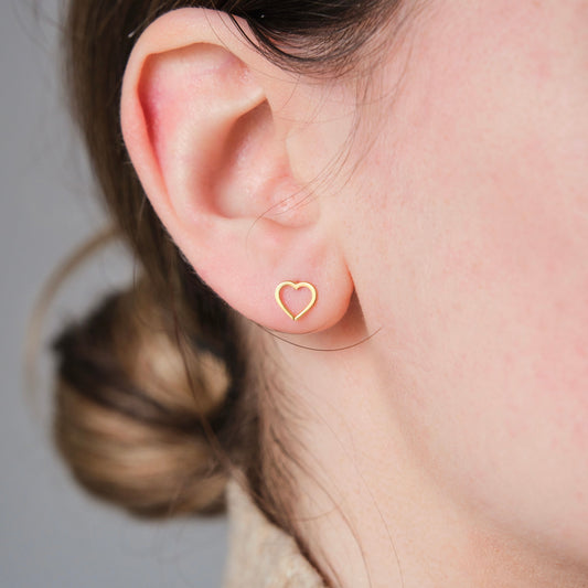 Heart Stud Earrings