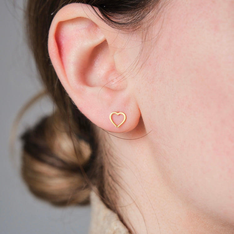 Heart Stud Earrings